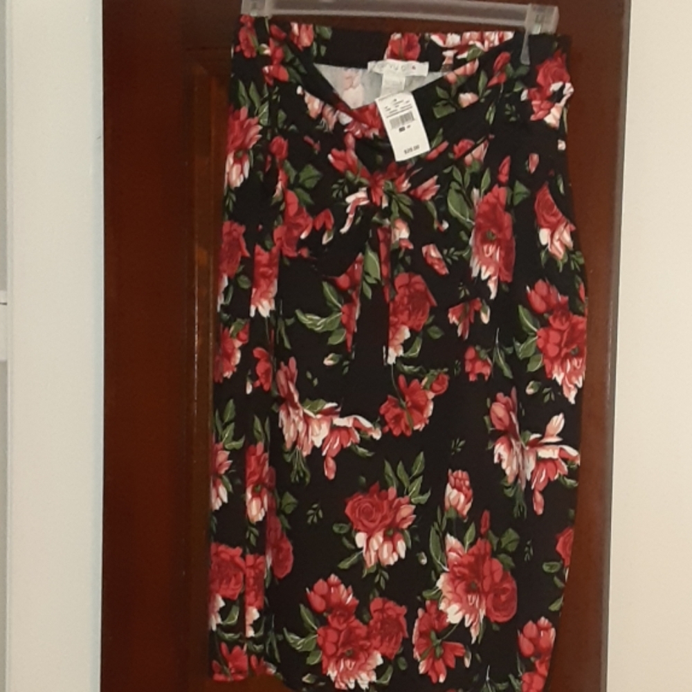 Floral Midi Skirt